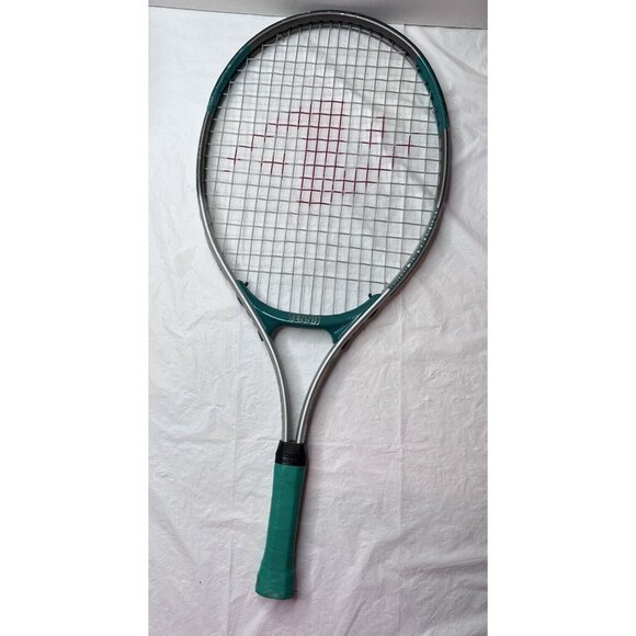 Junior 23 Aero Dynamic Tennis Racquet Green White Grip 3 5/8 Length 23" No Cover - Picture 1 of 9